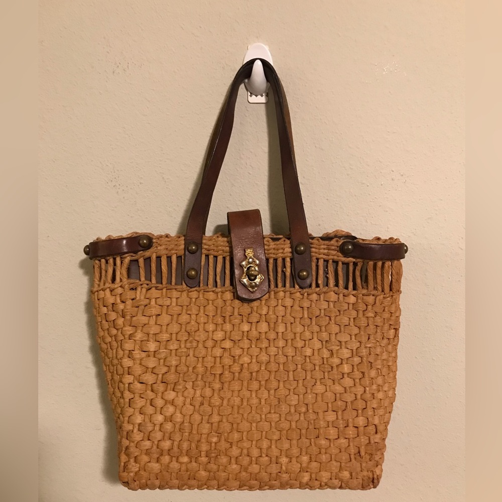 Vintage John Romain Straw Bag